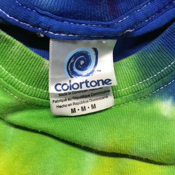 Tie Dye Multicolor T-shirt Crew Neck Short Sleeve T-shirt  Adult Med *Brand New* - Picture 3 of 5